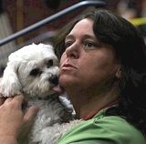 renee hildebrand with her dog